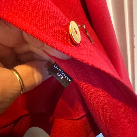 Linda Allard  for Ellen Tracy Vintage Red Jacket - Picture 14 of 14